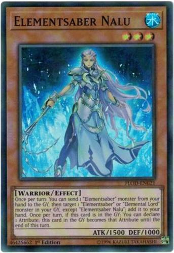 Elementsaber Nalu FLOD-EN021 Super Rare 1st Ed MP Condition