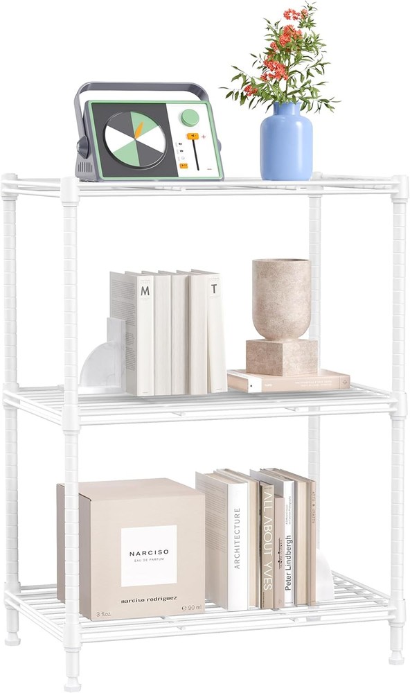 Heavy Duty 3-Tier Wire Shelves 17.7x11.8x26.3 Inches