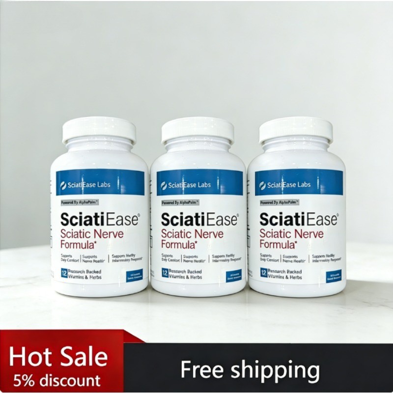 SciatiEase Labs Nerve Health Support Formula Sciatic Relief, 120 Capsules 3 Pack