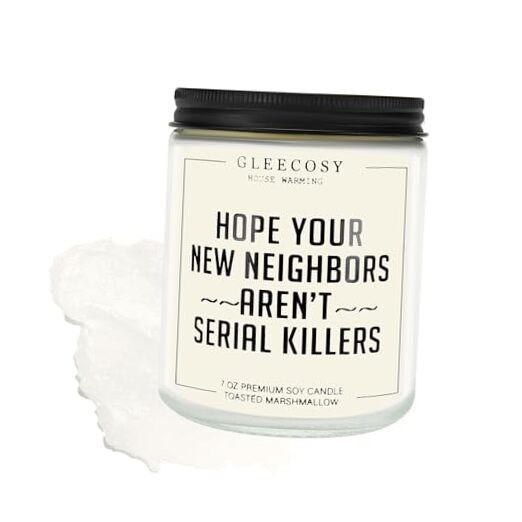 Home Housewarming Scented Candle – Funny New House Warming Gift Ideas for White