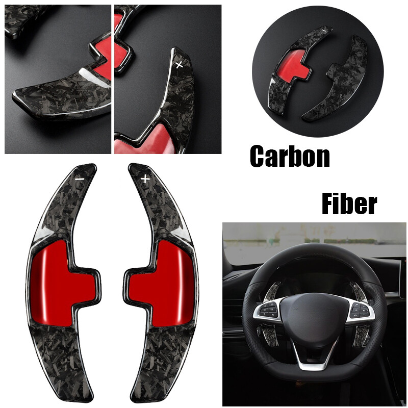 Carbon Fiber Steering Wheel Shifter Paddle Extension For Benz C S W205 GLA C200