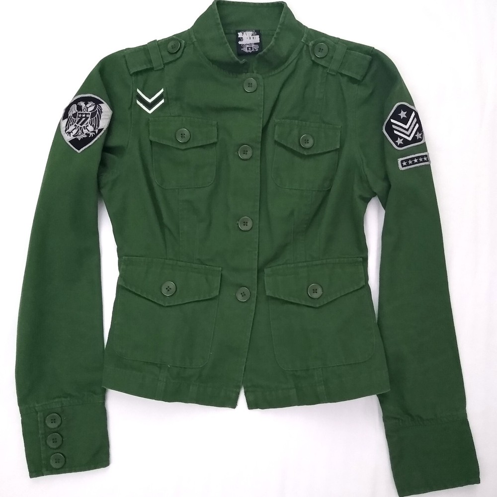 Vintage Military Jacket Green Jacket Raw Blue The Denim Guruz Military Patches S