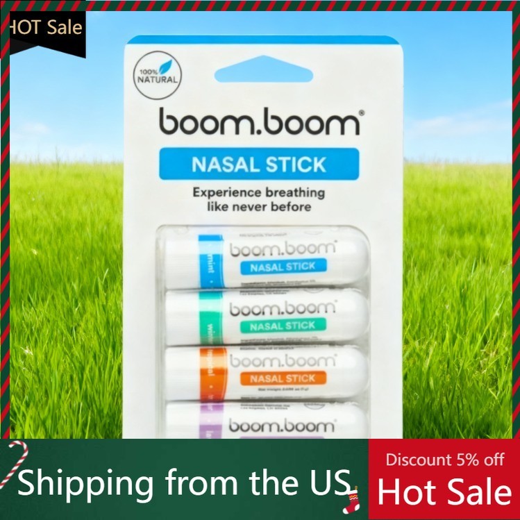 BoomBoom Nasal Stick Inhaler – Aromatherapy Essential Oil for Energy & Focus