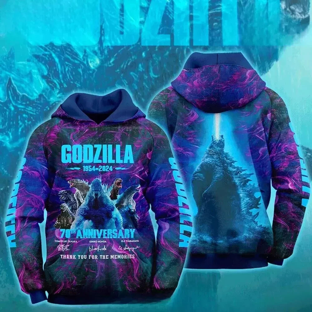 Godzilla Movie 70th Anniversary Hoodie 3D Hoodie Shirt L648100