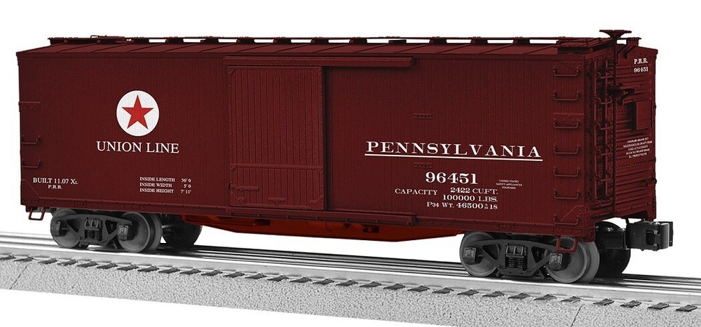 Lionel 2426210 Pennsylvania Double Sheathed Boxcar O Gauge Train