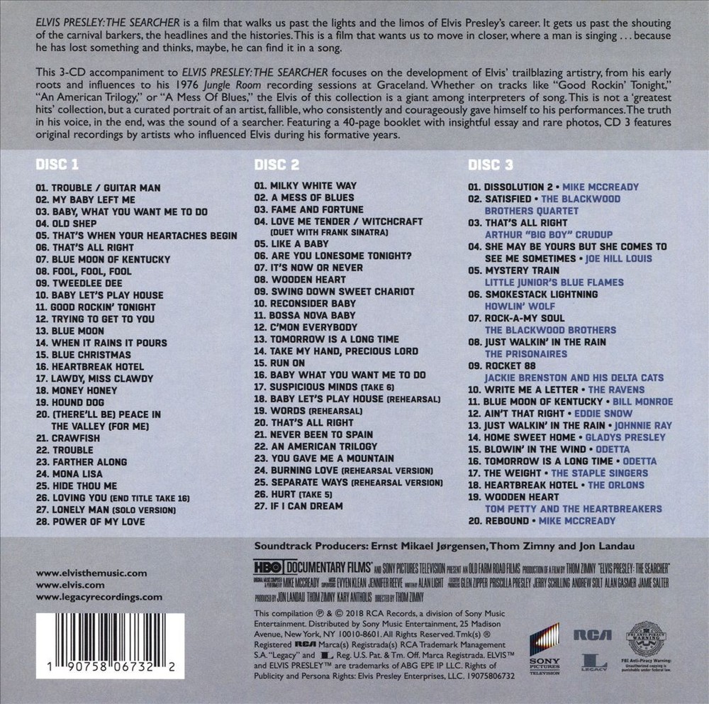 ELVIS PRESLEY ELVIS PRESLEY: THE SEARCHER [ORIGINAL SOUNDTRACK] [DELUXE] NEW CD