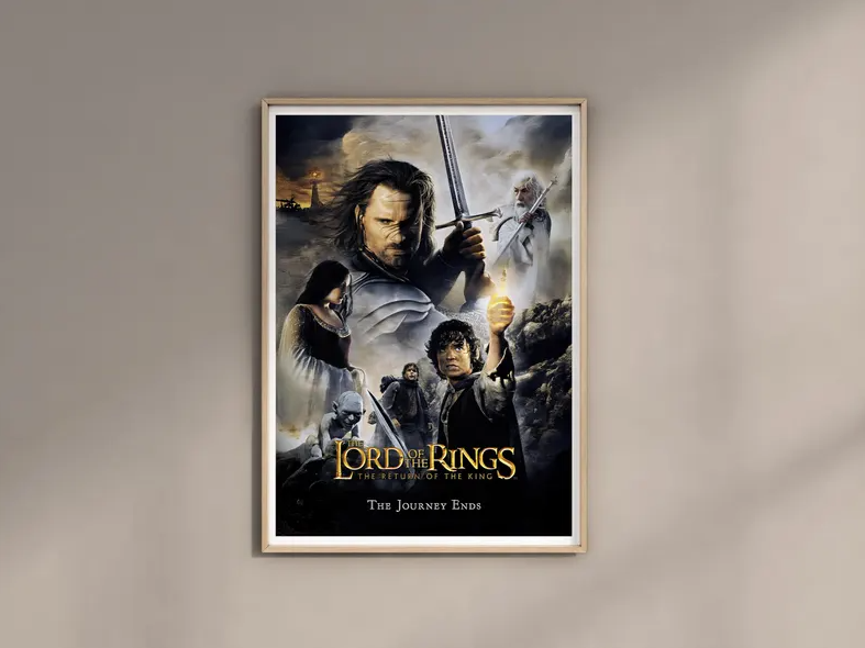 The Lord of the Rings Movie Digital Poster High-Quality Print