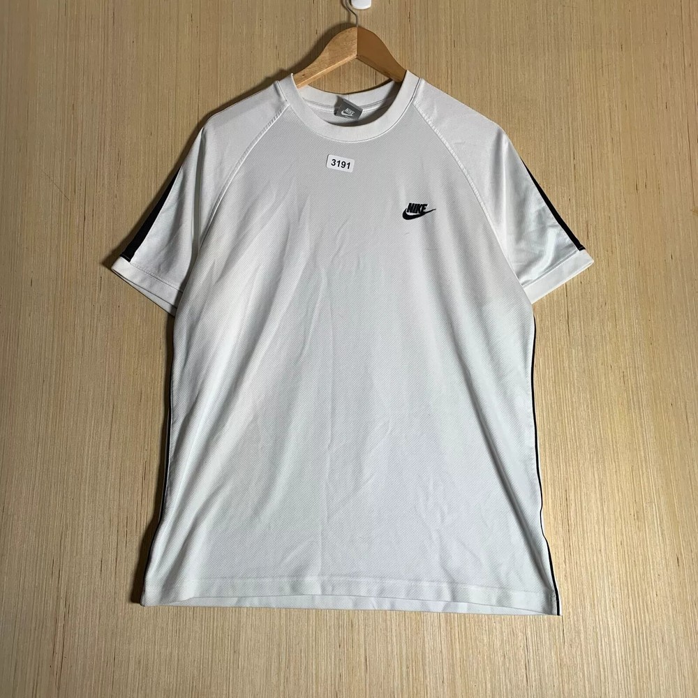 Vintage Nike Shirt Adult Large White Short Sleeve Men's Pullover Y2K Grey Tag