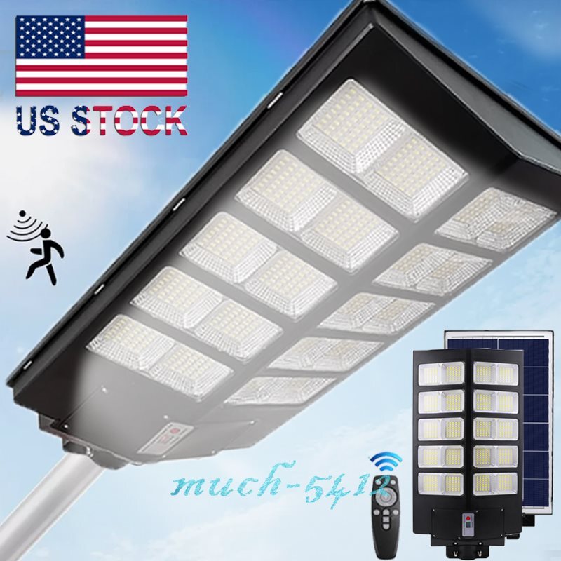 1000W Solar LED Street Light 99M LM for Garden Patio Outdoor