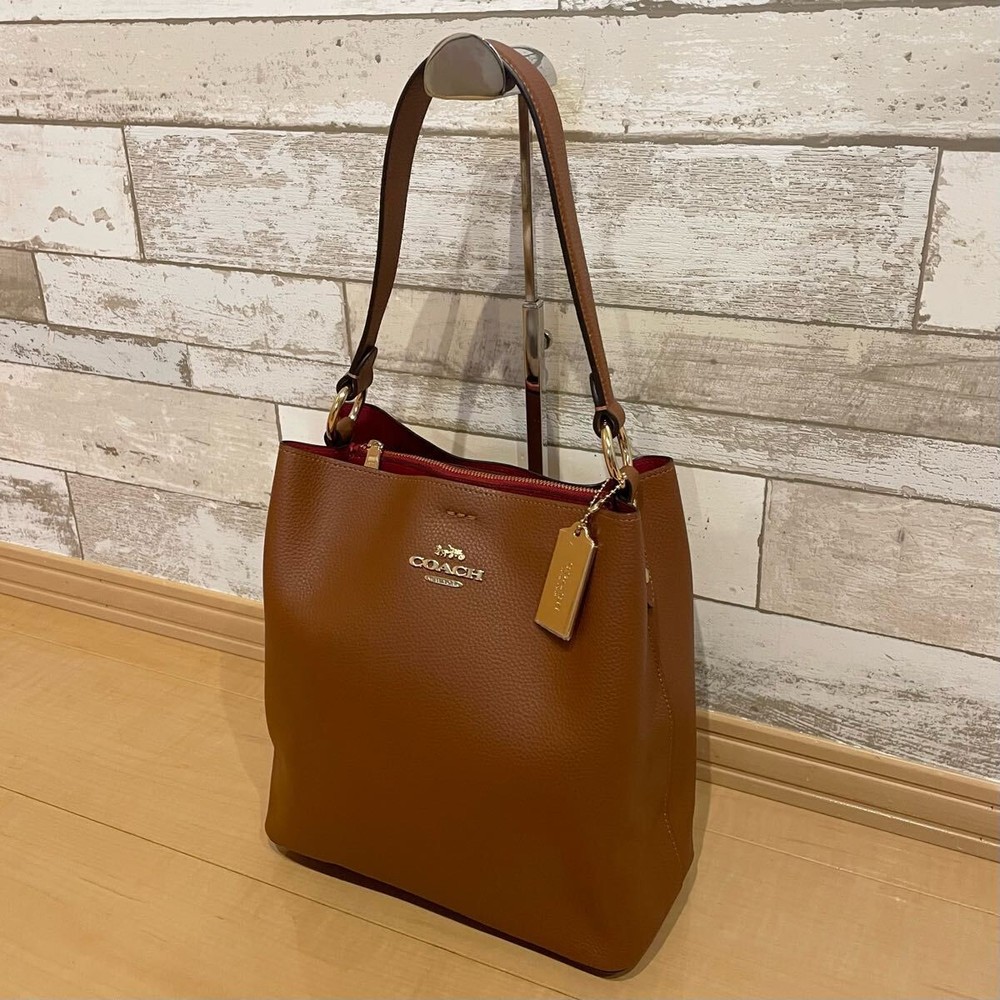 [Used only a few times] COACH shoulder bag, brown, 91122