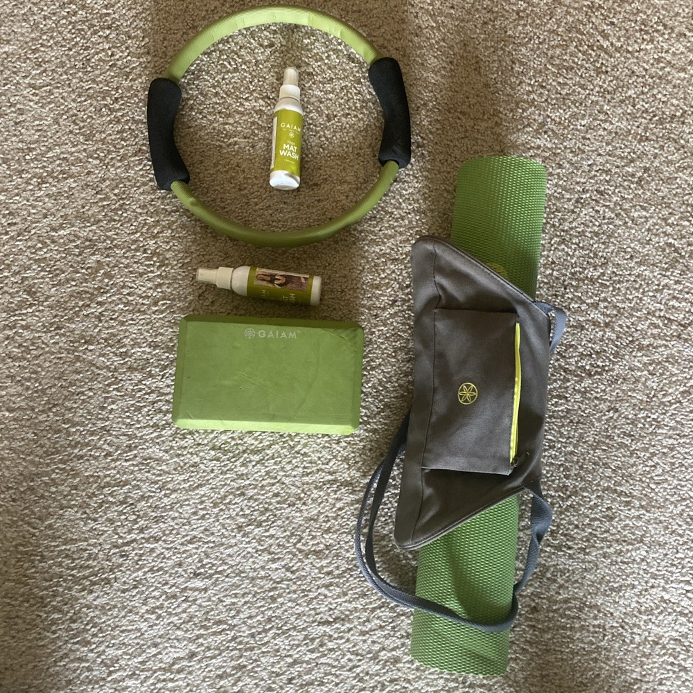 Non-slip Gaiam yoga mat for stability and comfort  