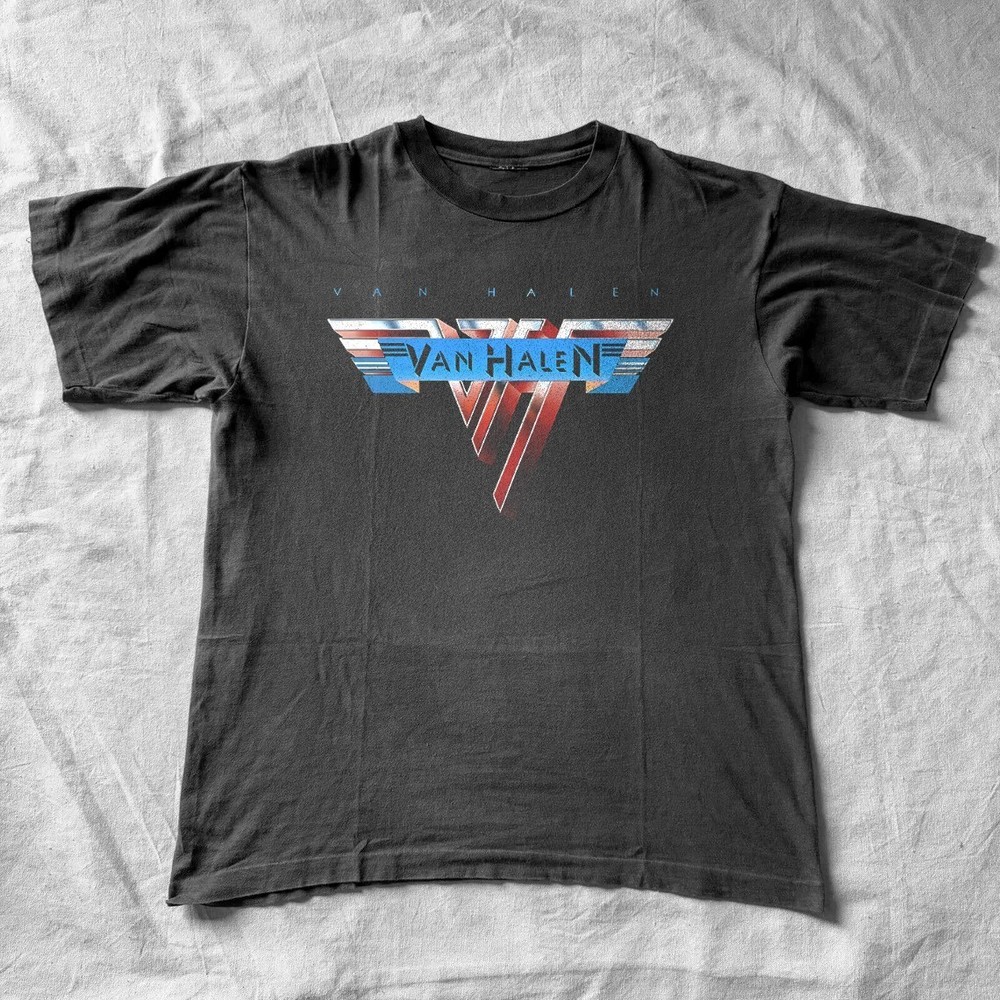 Van Halen Logo Rock Band Classic Black Unisex T-Shirt Size S-5XL