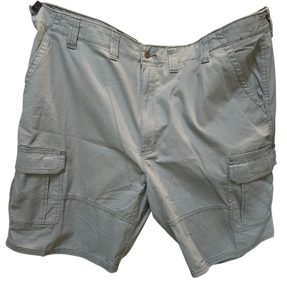 Wrangler Mens Regular Taper Cargo Shorts Size 46 Reg Cotton & Spandex Green