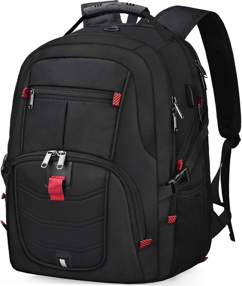 17 Inch Waterproof Laptop Backpack with USB Port Anti-Theft for Travel College Work  