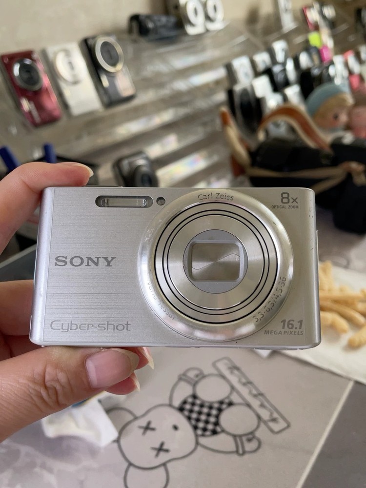 Sony DSC-W730 16.1MP 8x Zoom Digital Camera with Battery in Silver