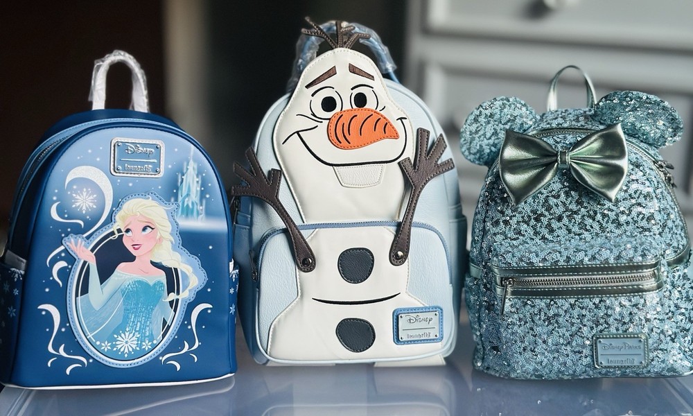 Loungefly Disney Frozen GRAIL Olaf, Elsa And Arendale Mini backpack BUNDLE NWT