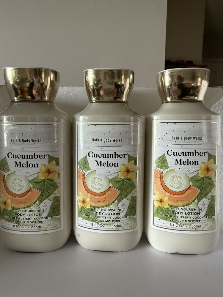 Cucumber Melon Bath & Body Works Lotion Cream 3-Pack