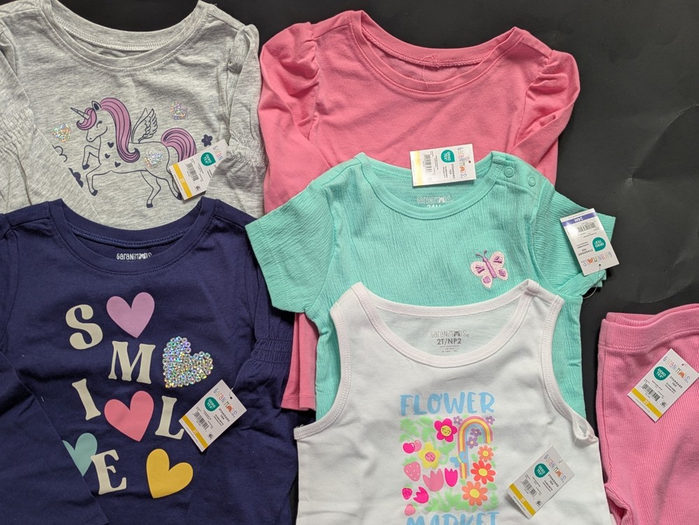 Garanimals Toddler Girls Clothes Bundle - 6pc Lot - Sizes 24M & 2T - NWT...
