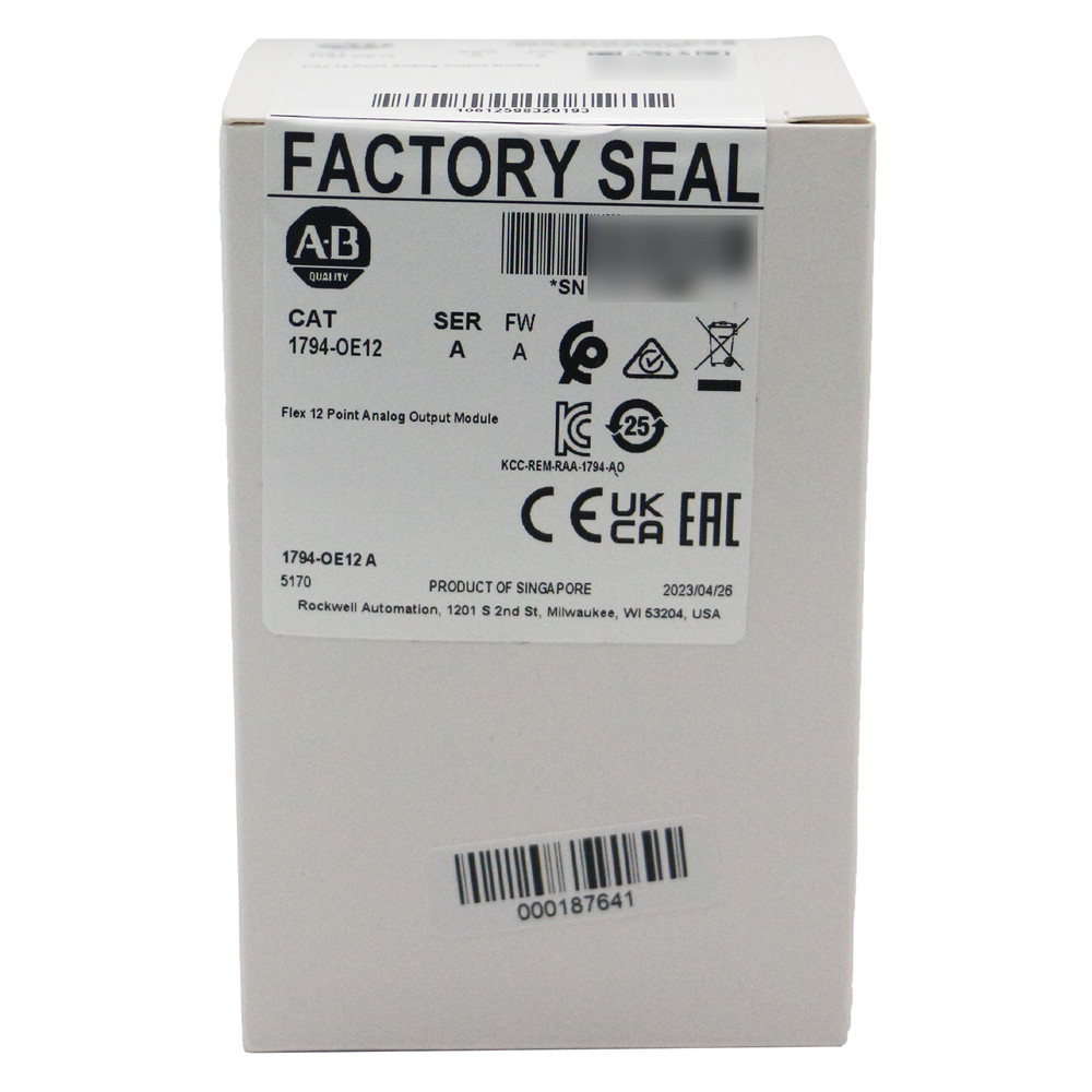 2023 New 1794-OE12 Allen Bradley Flex 12 Point Analog Output Module UPS Shipping