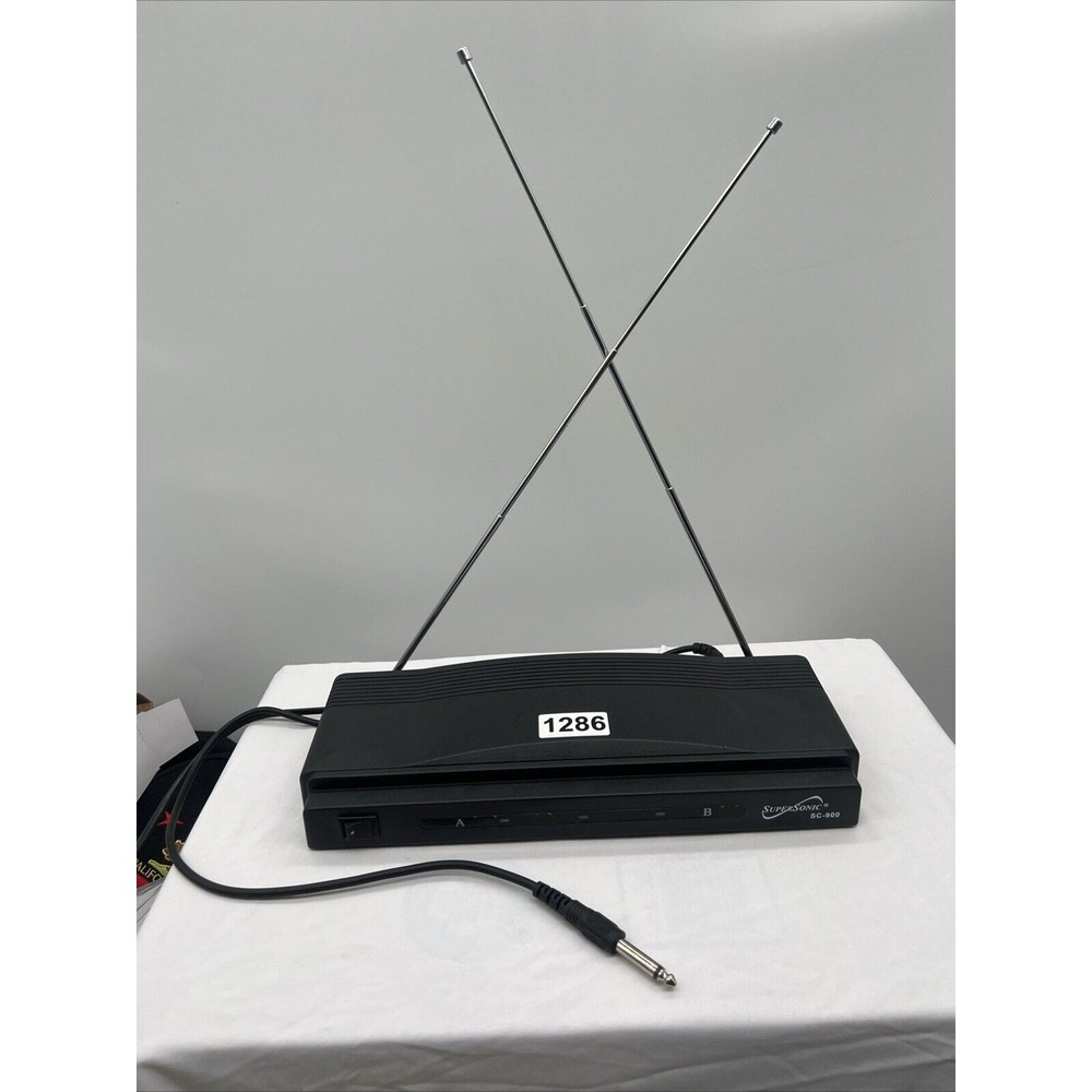 Supersonic SC-900 Dual Wireless Mic Receiver Black Professional