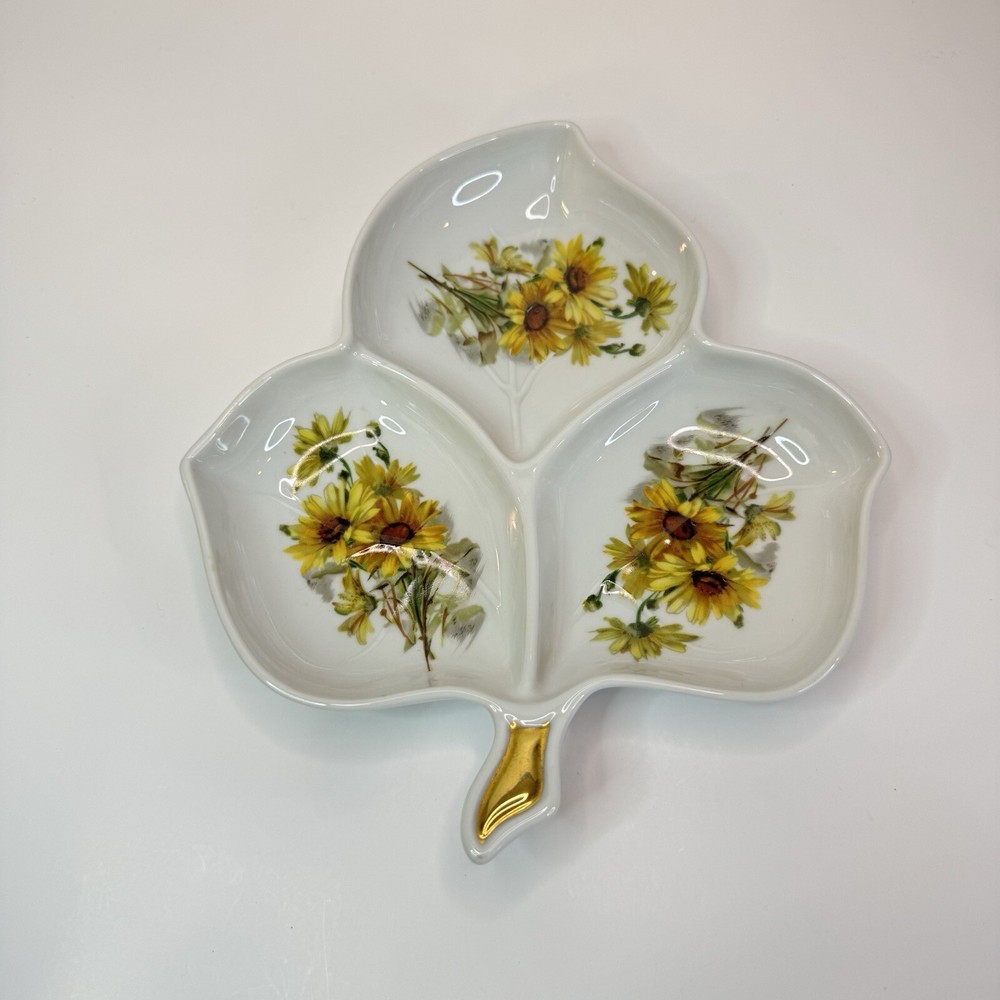 Vintage Old Nuremberg Bavaria Germany Porcelain Daisy Candy Nut Dish Style 585