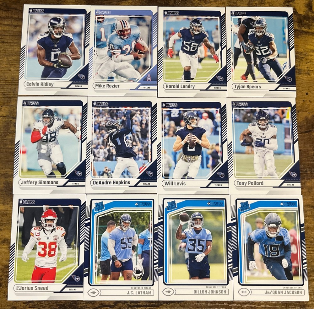 2024 DONRUSS TENNESSEE TITANS COMPLETE TEAM SET 12 CARDS Levis Spears Pollard