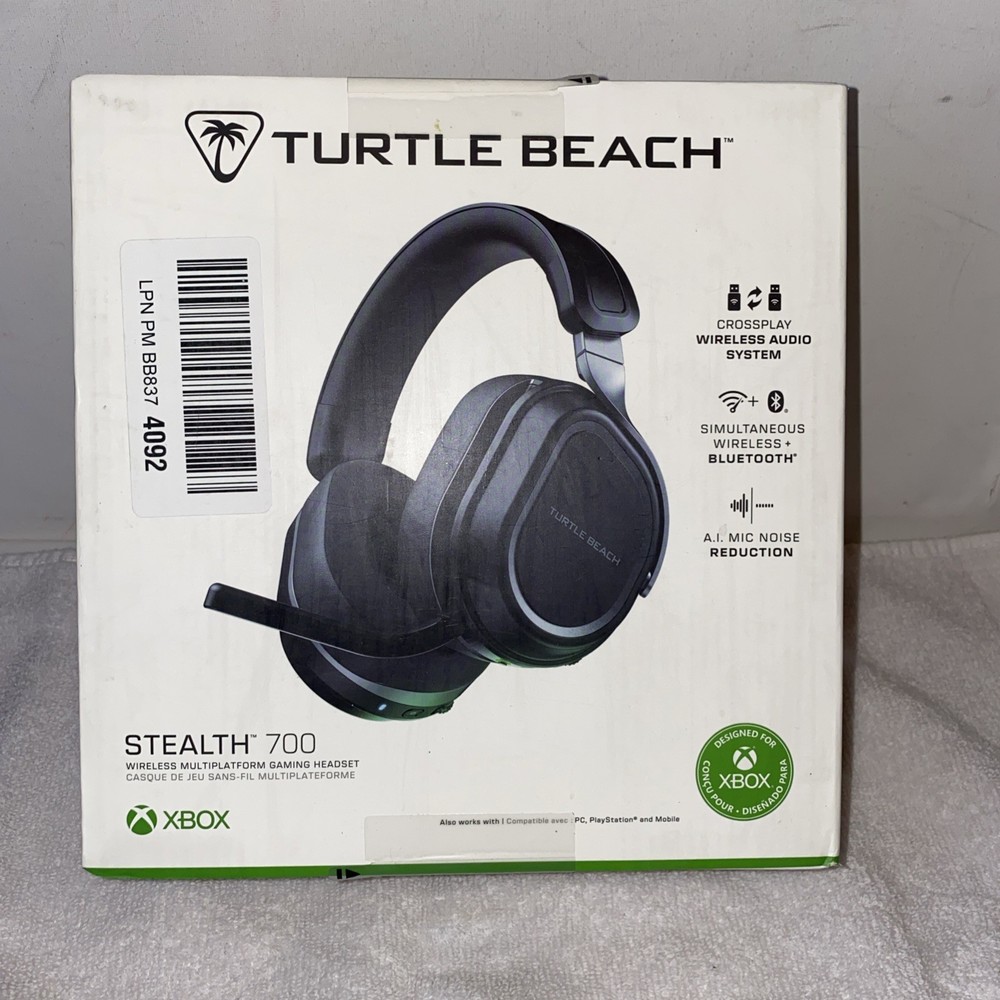 NEW SEALED Turtle Beach Stealth 700 Gen 3 Wireless Xbox Headset Black