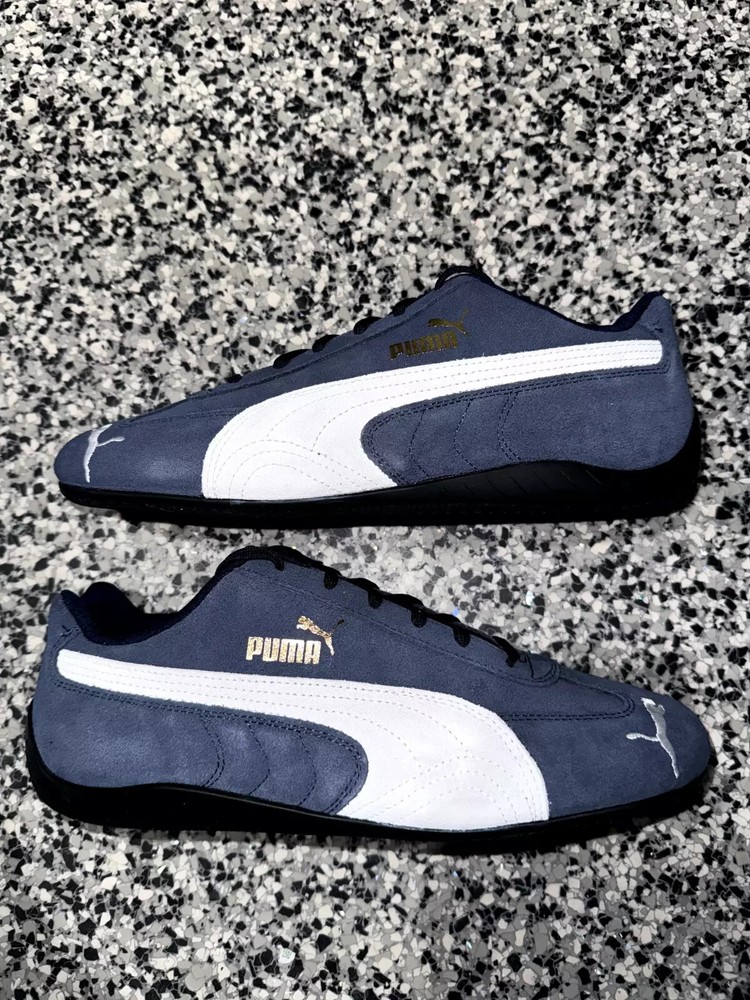 Puma SpeedCat Motorsport Mens Suede Casual Shoes Sneakers Blue 380173-02 Sz 7-11