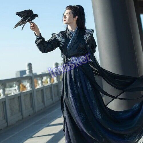 Chinese Large Size Traditional Hanfu Dress Costume Set Stage Show Cosplay Hanfu