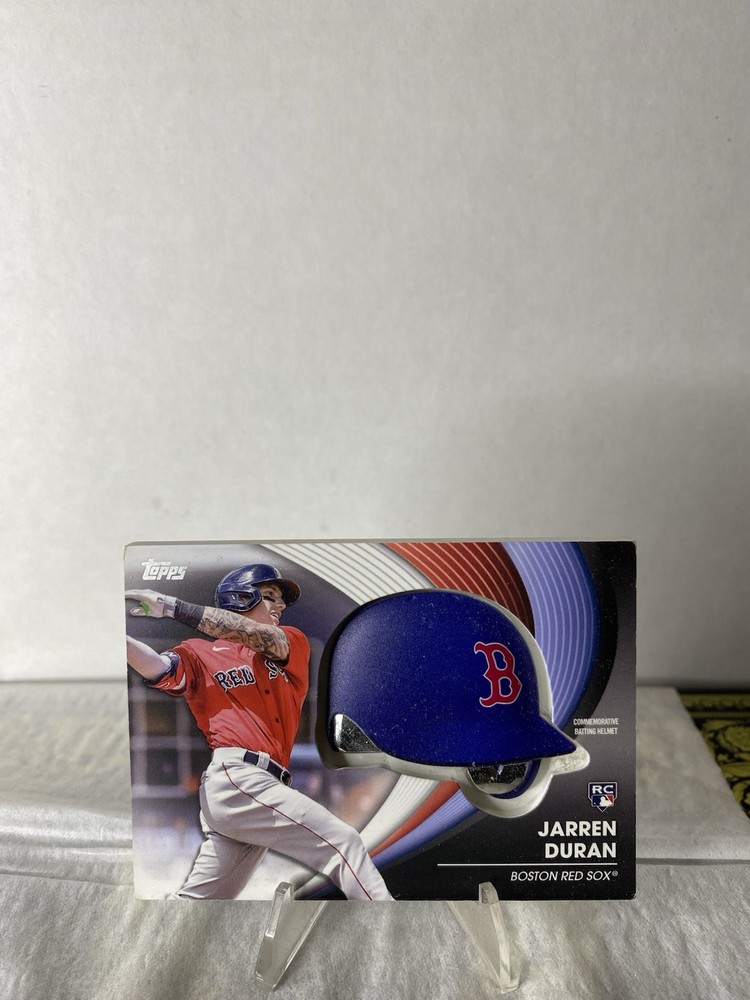 2022 Topps Update Jarren Duran RC Batting Helmet Relic Card BH-JDU