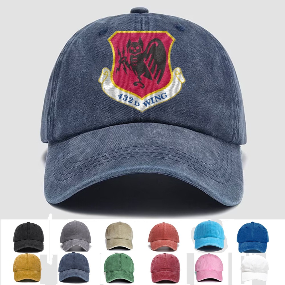 Custom Personalization Embroidered Hat 432nd Wing, Veteran Cap, Trucker Hat