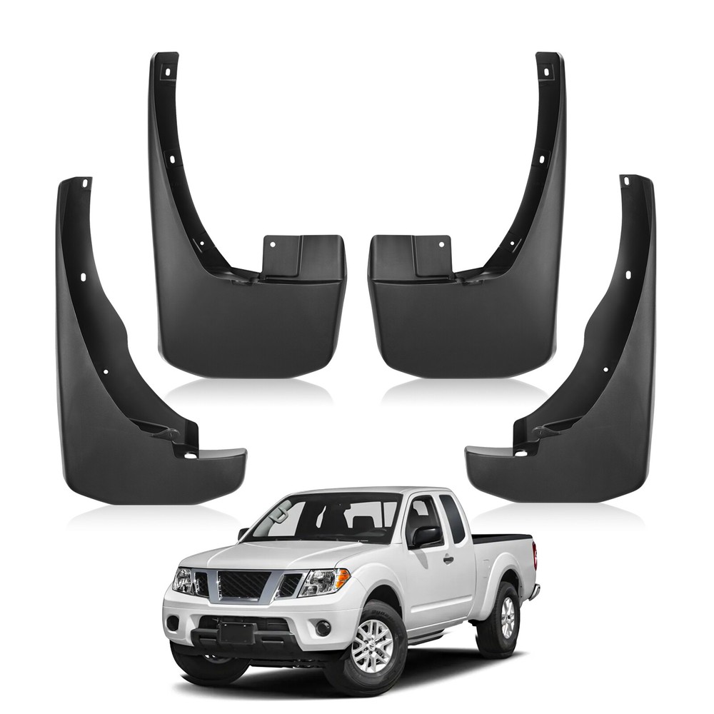 4PC Mud Guards w/Hardware Accessories For Nissan Frontier 2005-2022 2.4L Pickup