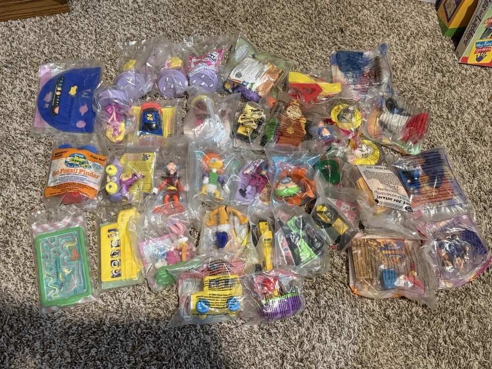 Lot Of 55 Assorted Vintage Mcdonalds Happy Meal Toys / Burger King New & Loose!