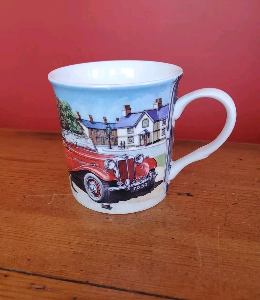 Triumph Roadster Sports Car Red GD Publishing Fine China Coffee Tea Cup Mug UK
