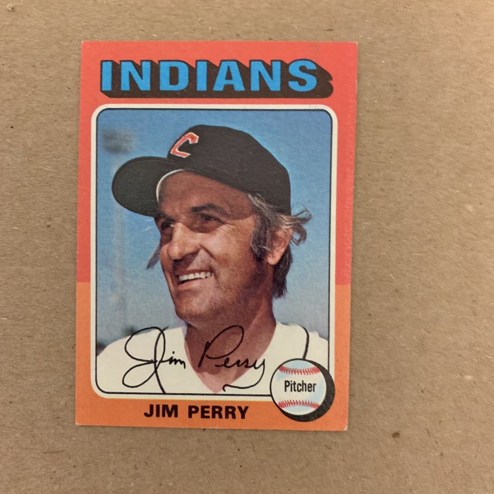 1975 Topps Jim Perry #263 Cleveland Indians Vintage Baseball Card