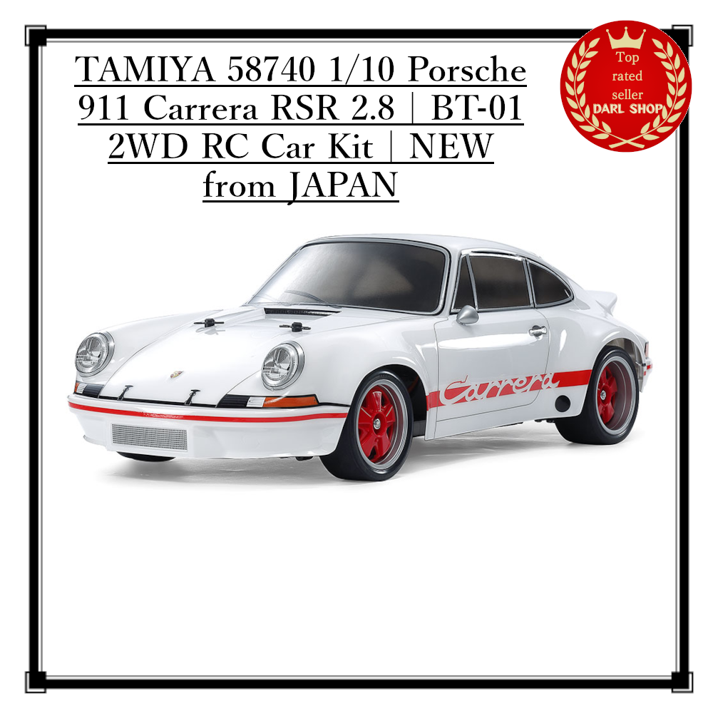 TAMIYA 1/10 Porsche 911 Carrera RSR 2.8 BT-01 2WD RC Car Kit 58740 New