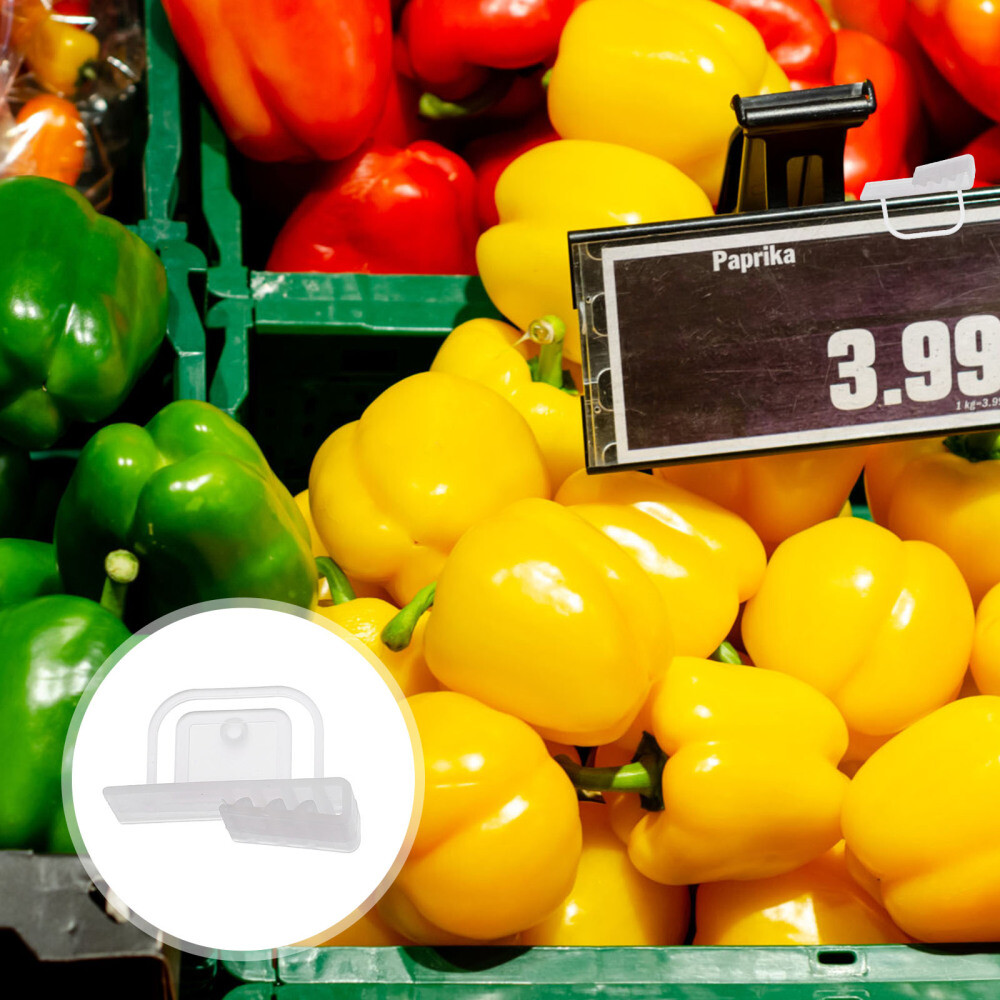 50 Pcs Holder Buckle Exquisite Craftsmanship Card Shelf Clip