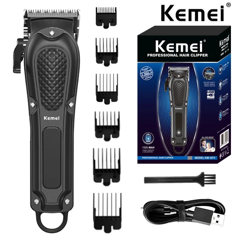 Kemei KM-1071 Men Pro Hair Clipper Cordless Trimmer Beard Cutting Machine Barber