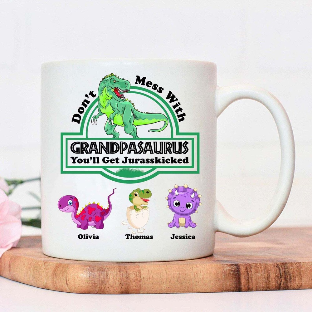 Grandpasaurus Mug Father's Day Mug Mug For Grandpa Gift For Father's Day