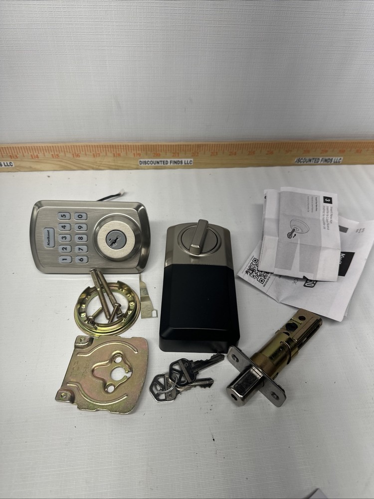 Kwikset Powerbolt SmartKey Electronic Deadbolt with Keypad in Satin Nickel B40