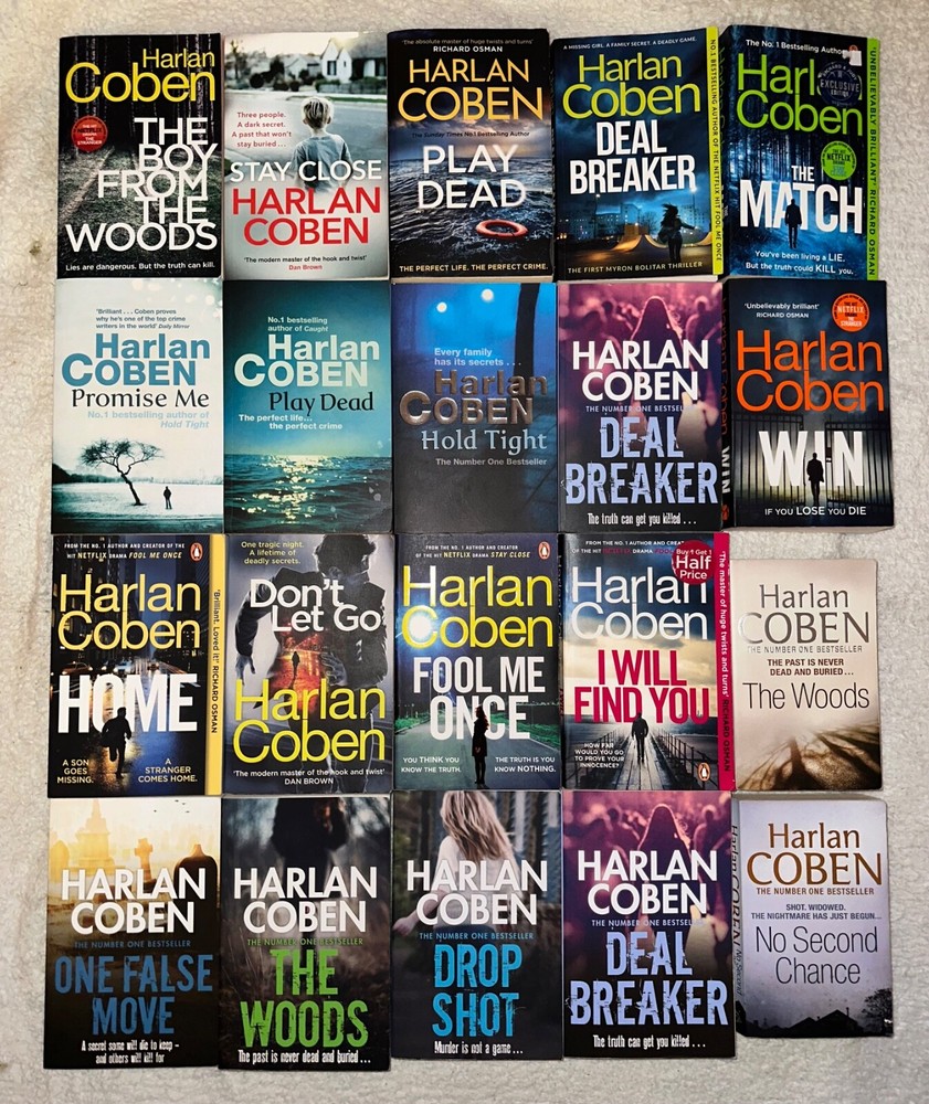 Harlan Coben Book Bundle - Crime, Thriller, Action, Mystery, Suspense