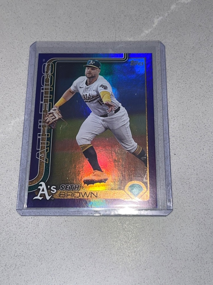 2025 Topps Series 1 Purple Foil Seth Brown #66/250 Rare Parallel