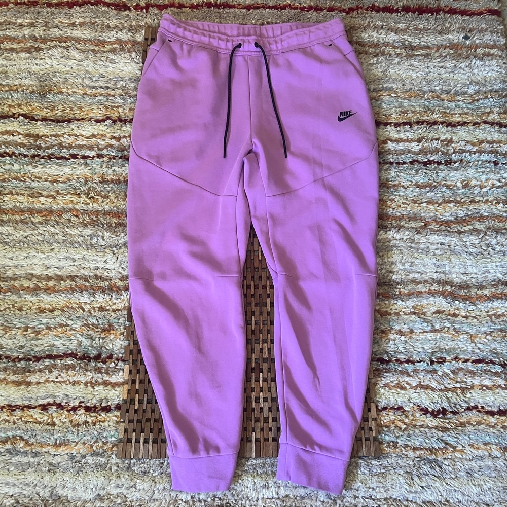 Nike Tech Fleece Joggers Sweatpants Purple Black Men's Size XL