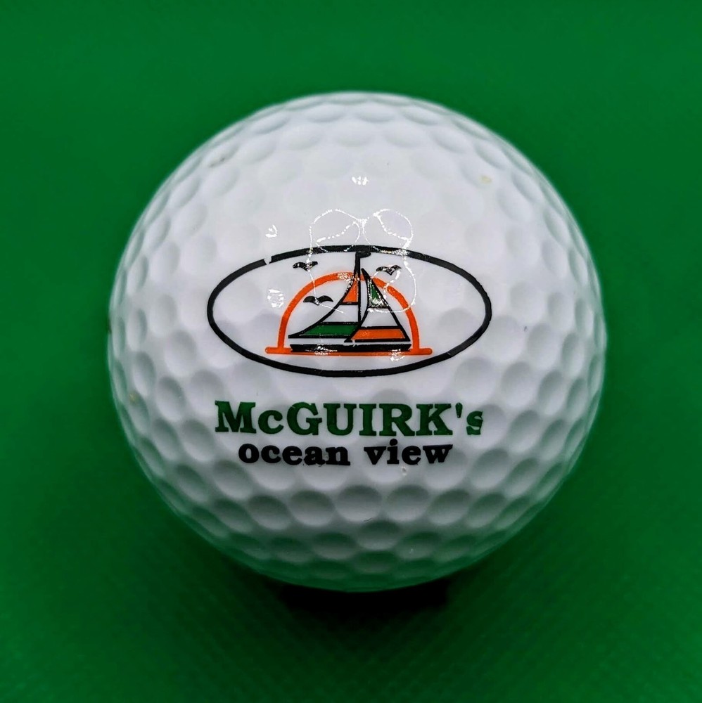 McGuirk's Ocean View Hotel & Restaurant logo golf ball (Hampton, New Hampshire)