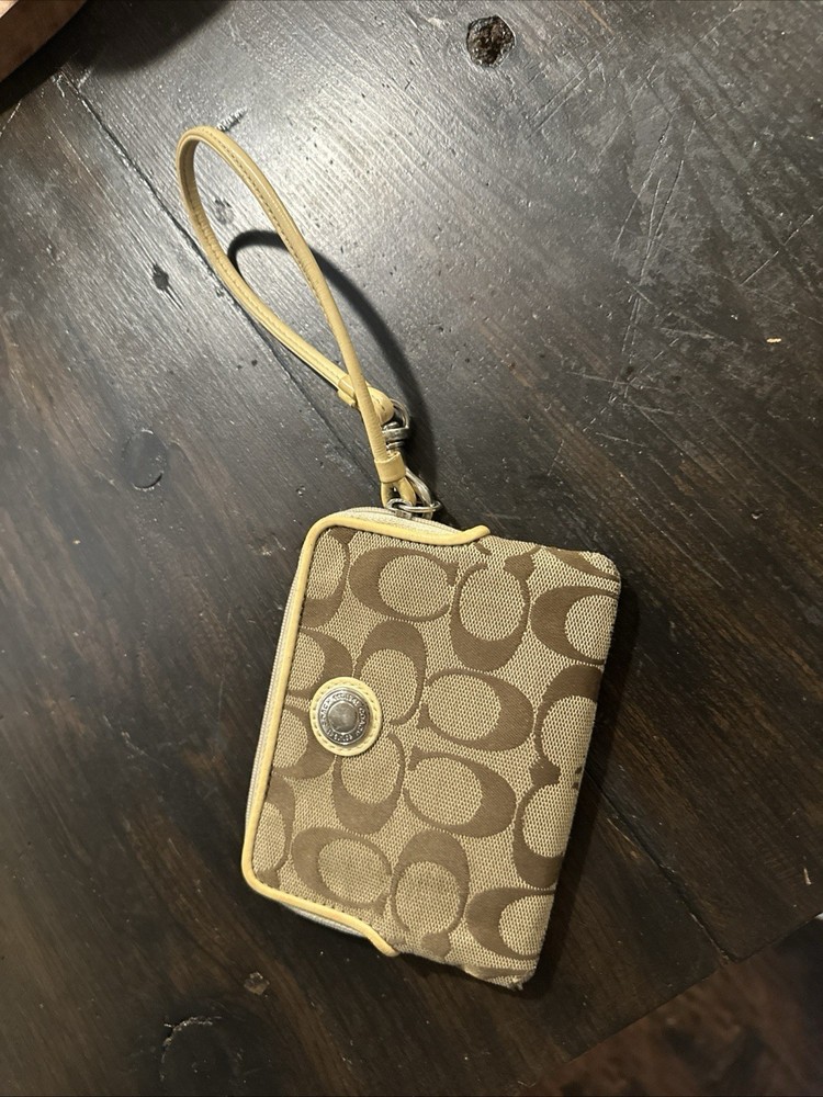 Coach Signature Wristlet Wallet