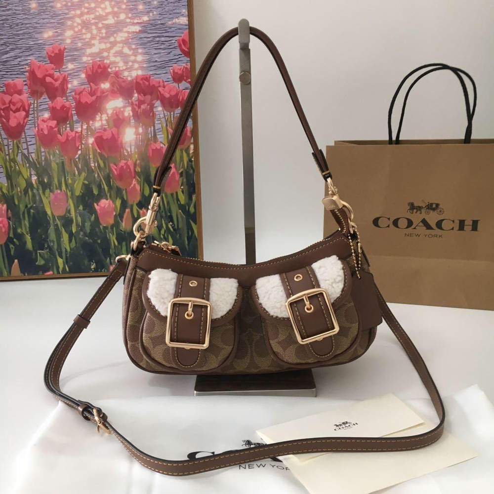 Coach Ashton Baguette Shoulder Bag Crossbody for Women CY658 Outlet