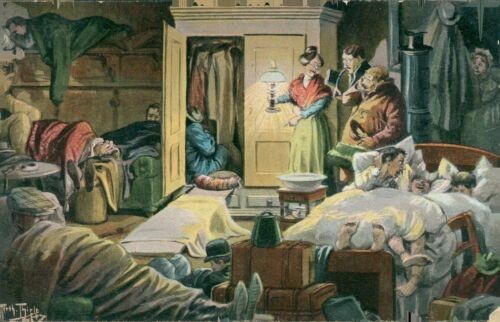 Postcard Leipzig Fair apartment shortage... humor (No. 768)