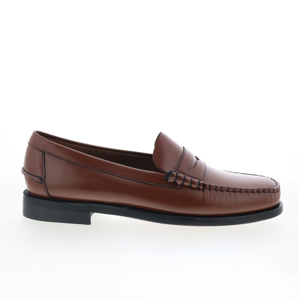 Sebago Classic Dan 7000300-900 Mens Brown Wide Loafers & Slip Ons Penny Shoes
