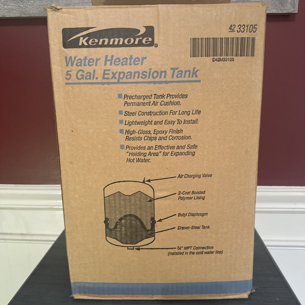 Kenmore 4233105 5-Gallon Water Heater Expansion Tank for Home Plumbing