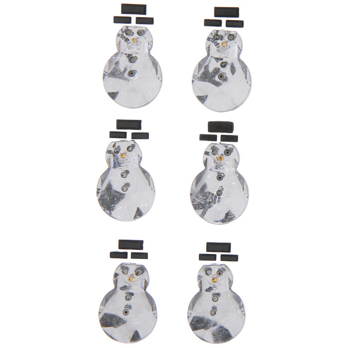 Rhinestone Snowman  Stickers Self Adhesive Embellishments Winter Holiday Crafts